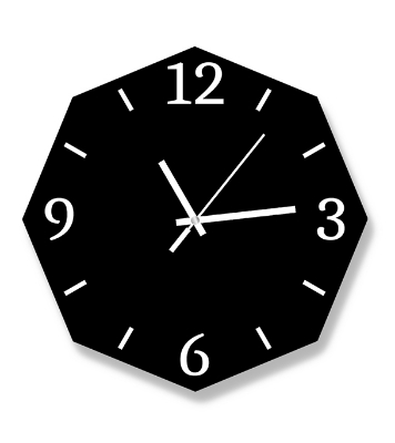 Picture of Decorative MDF Wooden Board Wall Clock