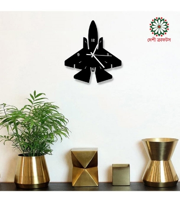 Picture of Zet Fighter Thematic Wooden Board Wall Clock