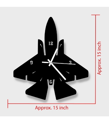 Picture of Zet Fighter Thematic Wooden Board Wall Clock