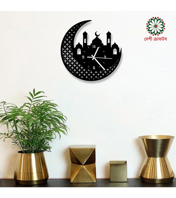 Picture of Islamic Thematic Wooden Board Wall Clock