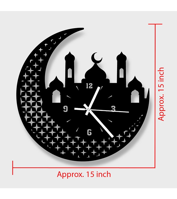 Picture of Islamic Thematic Wooden Board Wall Clock