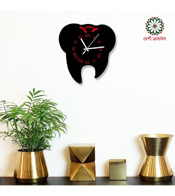 Picture of Dental Iconic Premium Thematic Wooden Board Wall Clock