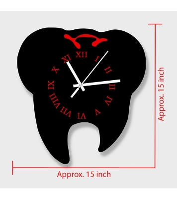 Picture of Dental Iconic Premium Thematic Wooden Board Wall Clock