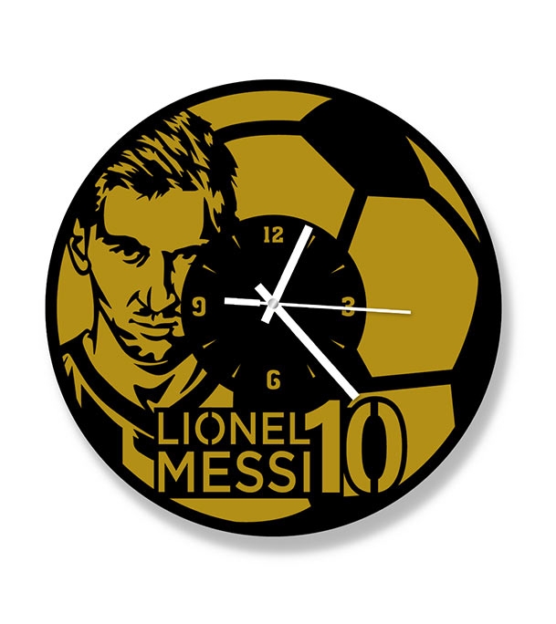 Picture of Lionel Messi Premium Thematic Wooden Board Wall Clock