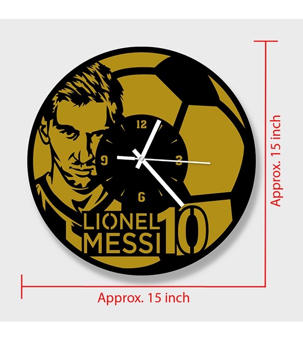 Picture of Lionel Messi Premium Thematic Wooden Board Wall Clock