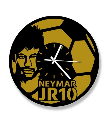 Picture of Neymar Jr. Premium Thematic Wooden Board Wall Clock