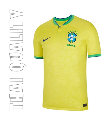 Buy ব্রাজিল (ফিফা 2022) হোম- থাই প্রিমিয়াম জার্সি মেন্'স হাফ হাতা at Best Price in Bangladesh	