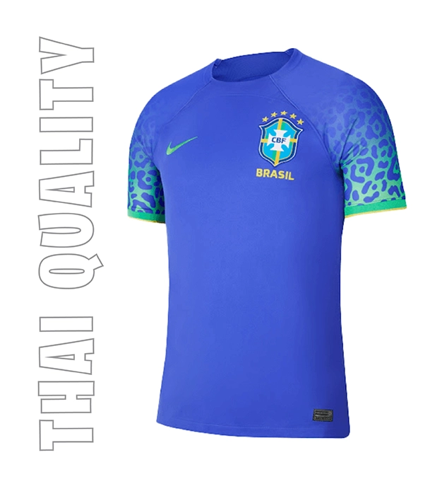 Buy ব্রাজিল (ফিফা 2022) এওয়ে- থাই প্রিমিয়াম জার্সি মেন্'স হাফ হাতা at Best Price in Bangladesh	