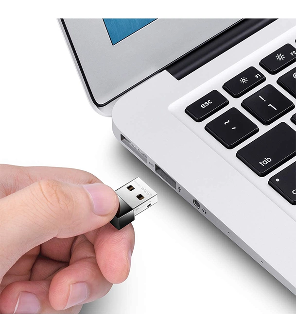 Picture of Cudy AC 650Mbps USB WiFi Adapter for PC, 5GHz/2.4GHz Wireless Dongle, WiFi USB, USB Wireless Adapter for Laptop - Nano Size, Compatible with Windows XP / 7 / 8.x /10/11, Mac OS