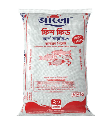 Aalo Carp Starter-3 Floating Fish Feed 20 kg