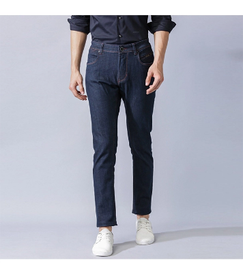Buy Men's Slim-Fit Stretchable Denim Jeans Pant Dark Blue Online at Best Price