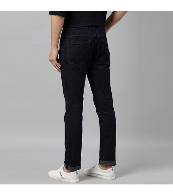 Buy Men's Slim-Fit Stretchable Denim Jeans Pant Dark Blue Online at Best Price