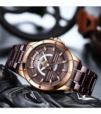 Picture of Curren 8381 Watch Luxury Quartz Watches for Men Casual Stainless Steel Auto Date Wristwatch Silver Blue