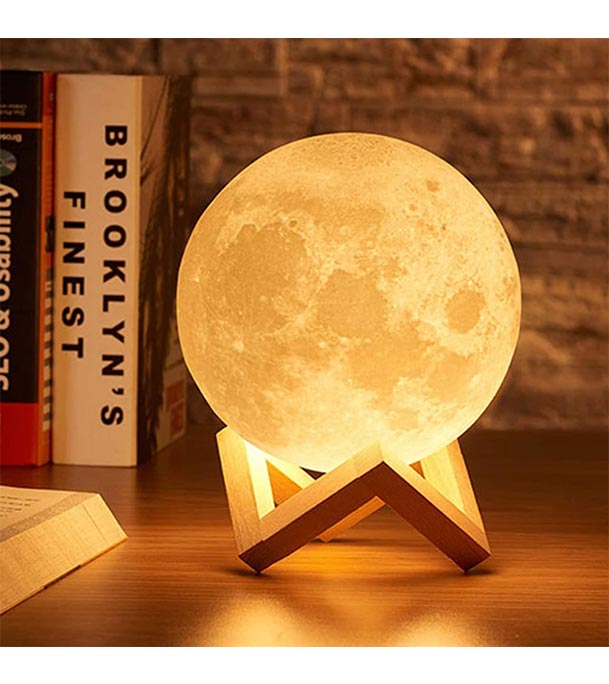 Buy LED Night Light 3D Print Moon Lamp at Best Price in Bangladesh