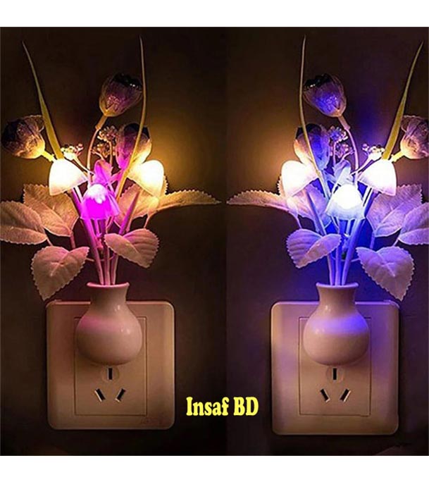 Buy Automatic LED Sensor Mushroom Lamp Both Side Light Multi-Color at Best Price in Bangladesh
