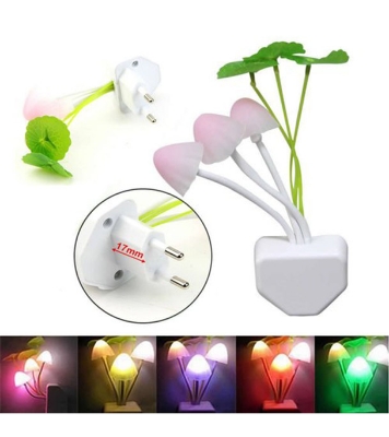 Buy LED Mushroom Night Light Lamp Multi Color at Best Price in Bangladesh