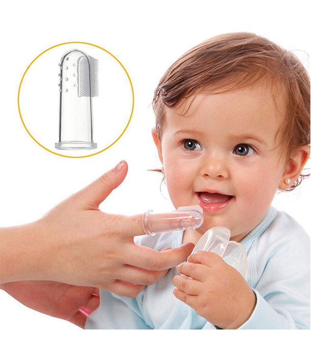 Buy Silicone Baby Finger Tooth Tongue Cleaner Brush with Box 1 Pcs at Best Price In Bangladesh