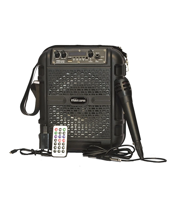 Buy Kamasonic TR-866L Portable Bluetooth Trolley Speaker With Wire Microphone Online at Best Price