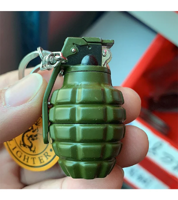 Buy Grenade shape gas lighter Inflatable Fashion cigarette Metal lighters at Best Price In Bangladesh