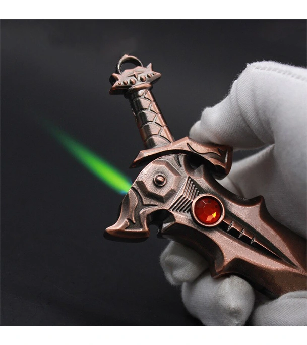 Buy Gas Lighters Personalise Knife Sword Metal Funny Flash Dice Unusual Lighter at Best Price In Bangladesh