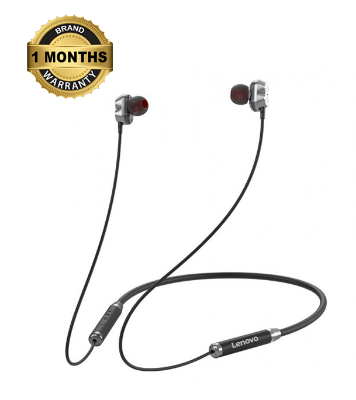 Buy Lenovo HE08 Neckband Earphone Black Online at Best Price