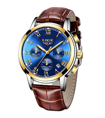 Buy LIGE 9810 Mens Watches Fashion Business Quartz Analog Waterproof Watch Gents Sport Chronograph Date Wristwatch at Best Price In Bangladesh