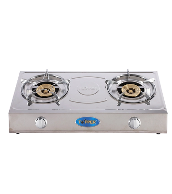 Picture of TOPPER Daisy Double Stainless Steel Auto Stove LPG