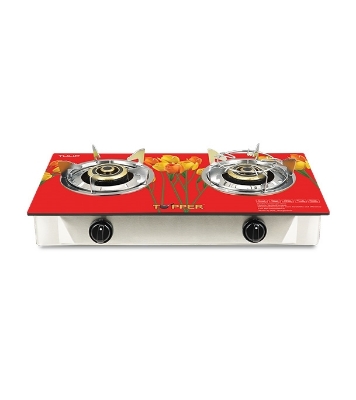 Picture of TOPPER Double Glass Auto Gas Stove LPG (Glass-206 )