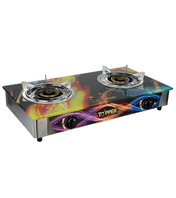 Picture of TOPPER Double Glass Auto Gas Stove LPG Fairy
