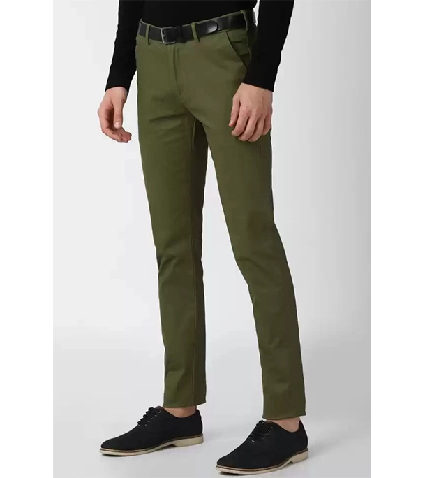 Buy Men's Olive Premium Casual Gabardine Pant at Best Price In Bangladesh