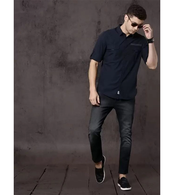Buy Men's Stylish Premium Light Wash Black Jeans Pant at Best Price In Bangladesh