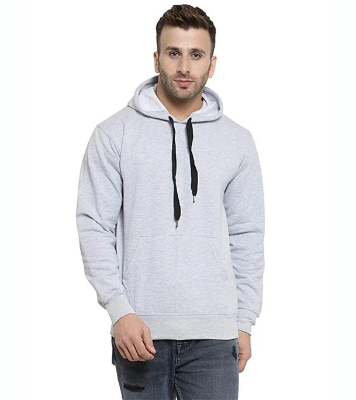 Buy Ash Color Stylish Hoodie For Men at Best Price In Bangladesh