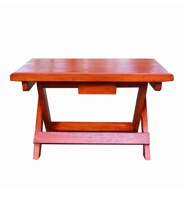 Buy Wooden Folding And Portable Table With Cross Stand Online at Best Price