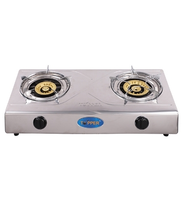 Picture of TOPPER A-211 Double Stainless Steel Auto Stove LPG