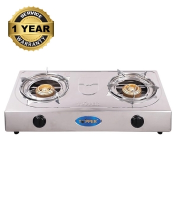 Picture of TOPPER A-203 Double Stainless Steel Auto Stove LPG