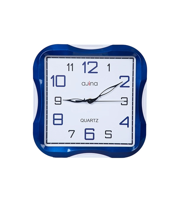 Ajina Turban SQ Curve Wall Clock Blue