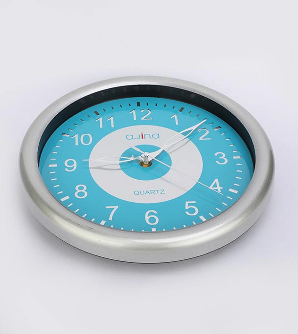 Picture of Logan Classic Wall Clock-Blue Step