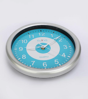 Picture of Logan Classic Wall Clock-Blue Step