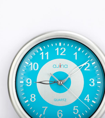 Picture of Logan Classic Wall Clock-Blue Step