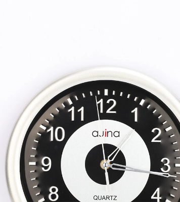 Picture of Logan Classic Wall Clock-Black Step (Test)