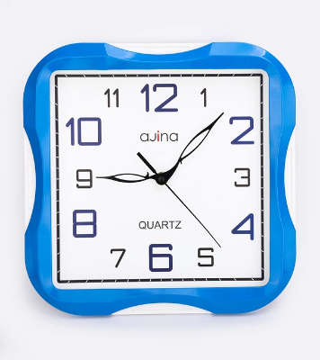 Picture of Ajina Turban SQ Curve Wall Clock Blue