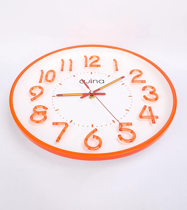 Picture of Ajina Maple Digit Round Wall Clock Orange
