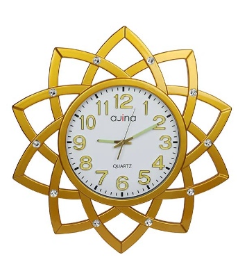 Picture of Sunflower Wall Clock-Golden