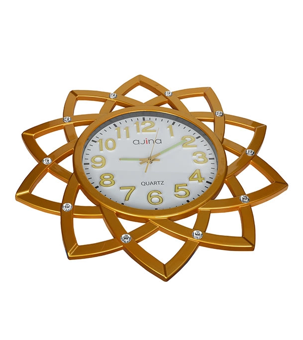 Picture of Sunflower Wall Clock-Golden