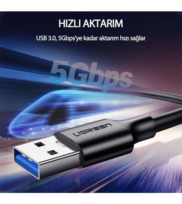 Buy UGREEN 20882 USB 3.0 A Male to Type C Male Cable Nickel Plating 1m Black at Best Price In Bangladesh