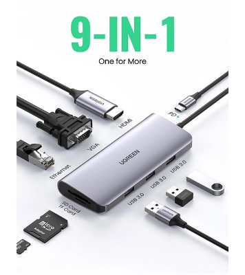Buy UGREEN CM179 USB Type C Multifunctional Adapter Gray at Best Price In Bangladesh