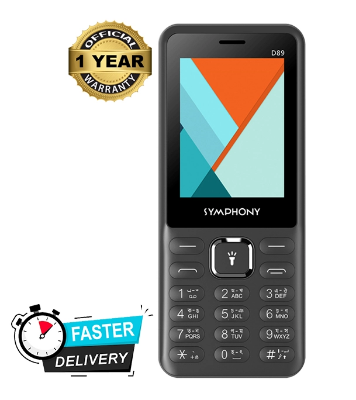 Buy Symphony D89 Feature Phone- Matt Black at Best Price In Bangladesh