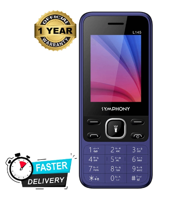 Buy Symphony L145 Feature Phone with 2900 mAH Battery and Wireless FM Radio- Dark Blue at Best Price In Bangladesh
