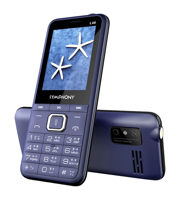Buy Symphony L46 Feaure Phone with 2.4 inch Display- Dark Blue Light Blue at Best Price In Bangladesh