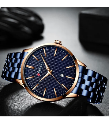 Buy CURREN Sport Waterproof Quartz Stainless Steel Couple Watch at Best Price In Bangladesh
